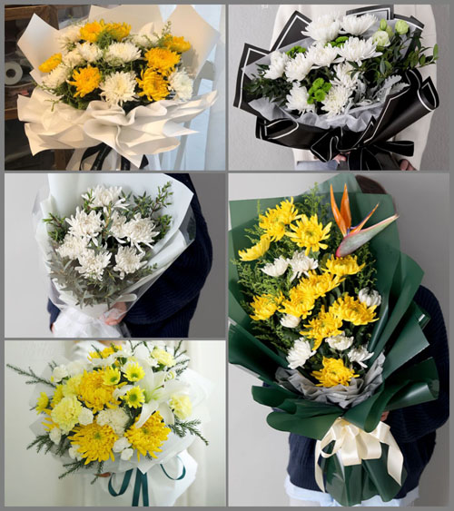 山东青岛平度市同和街道大洪沟村白事花束代送